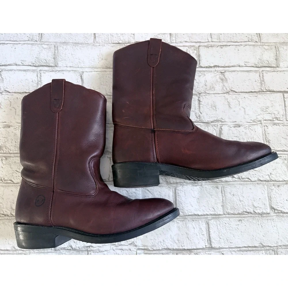 Double H Western Boots Mens 10.5 2E (wide) Brown Leather Round Toe DH2560